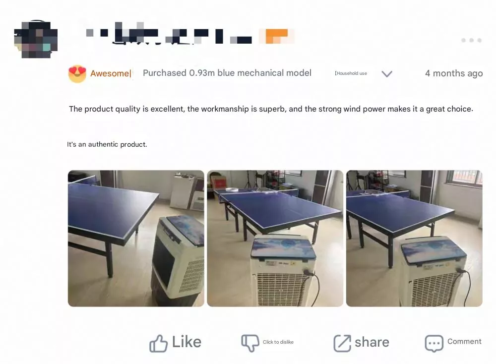 Industrial Rechargeable Air Cooler Fan