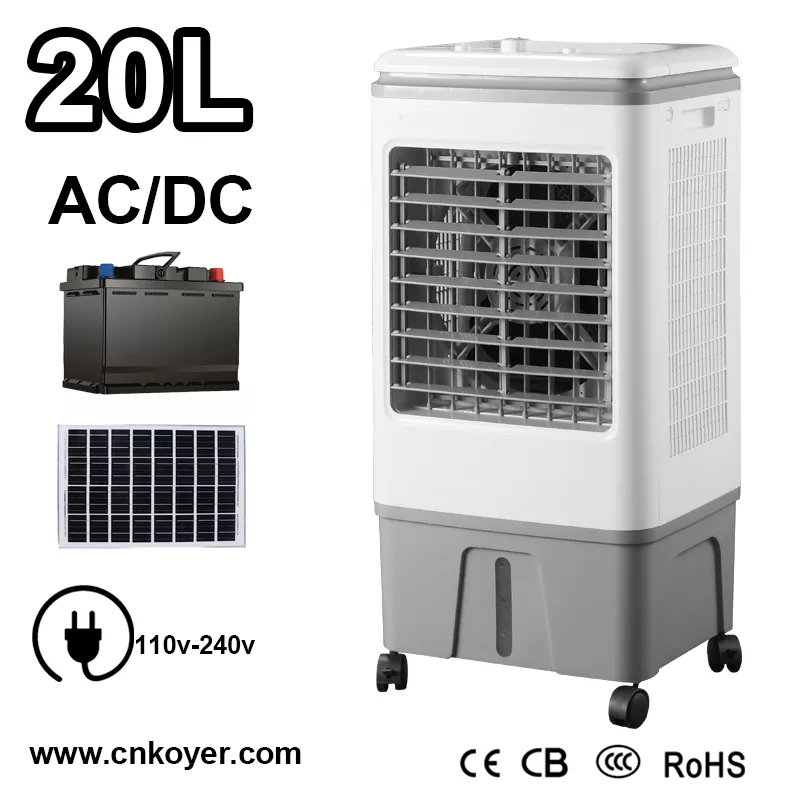 Quạt làm mát không khí AC DC có thể sạc lại